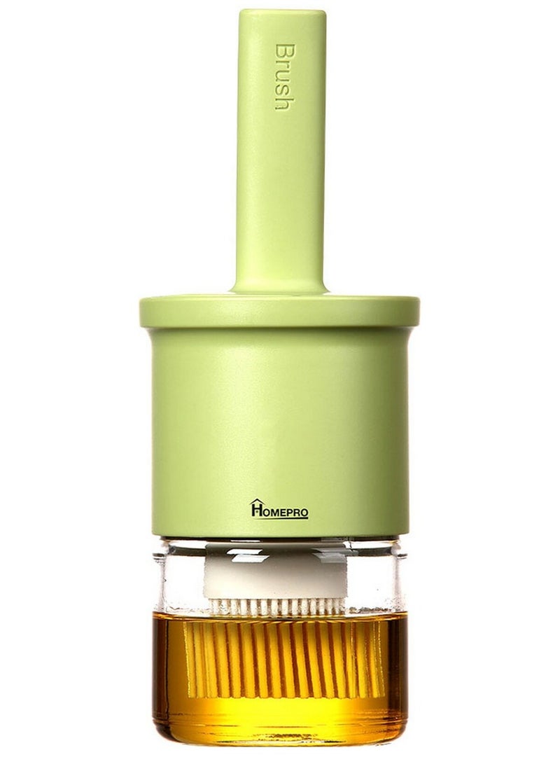 HomePro Oil Bottle With Brush Green 300 ML - Image 3